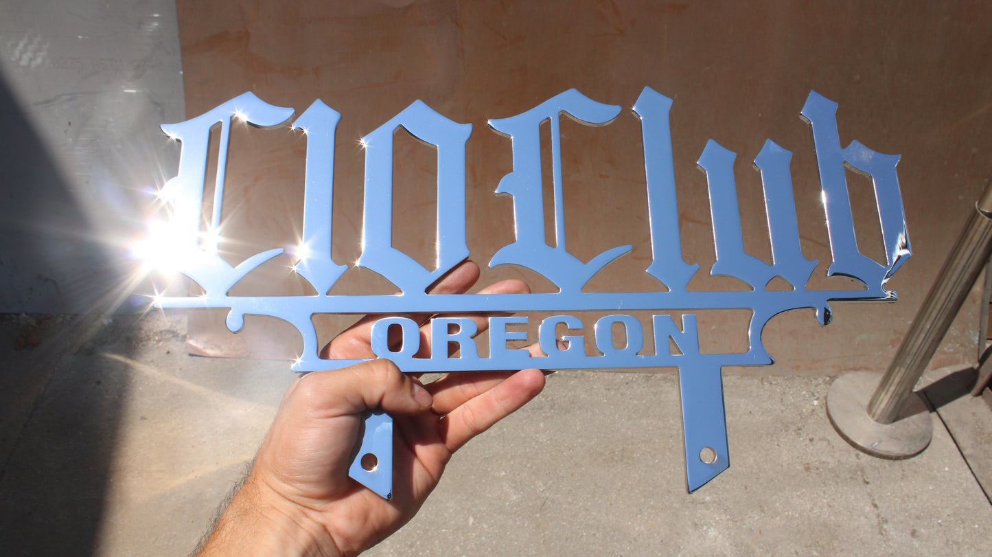 CHROME PLAQUE