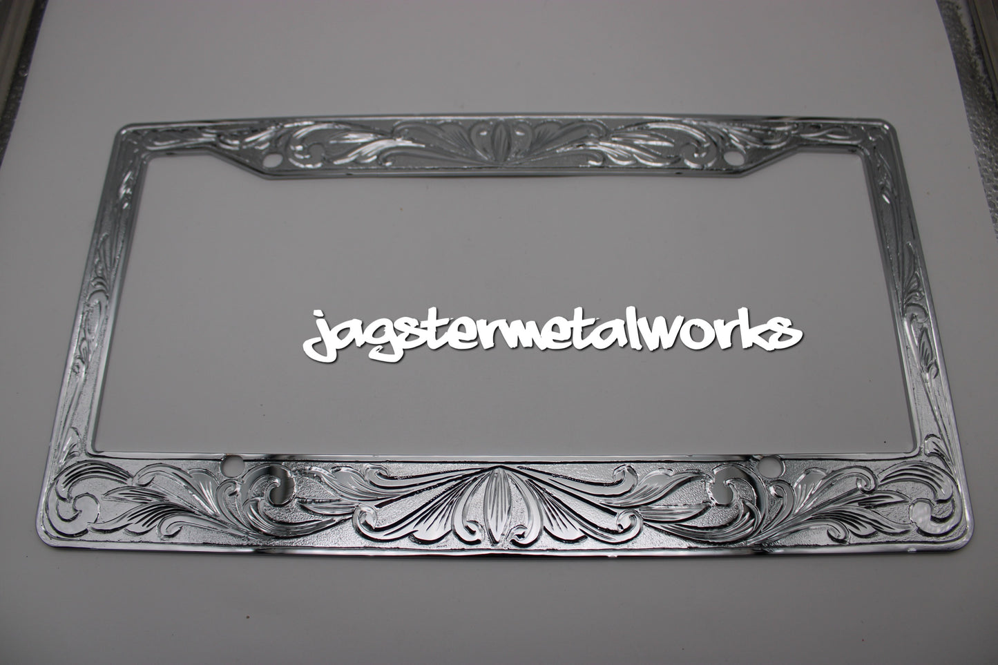 Chrome & Engraved License Plates