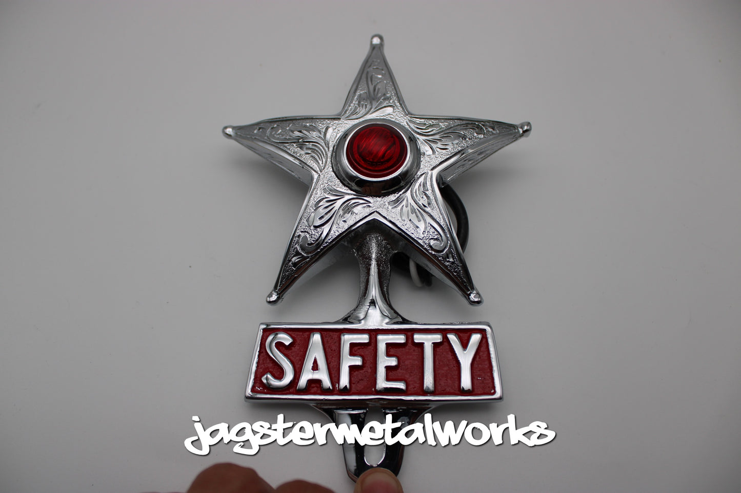 Red Engraved safety Star