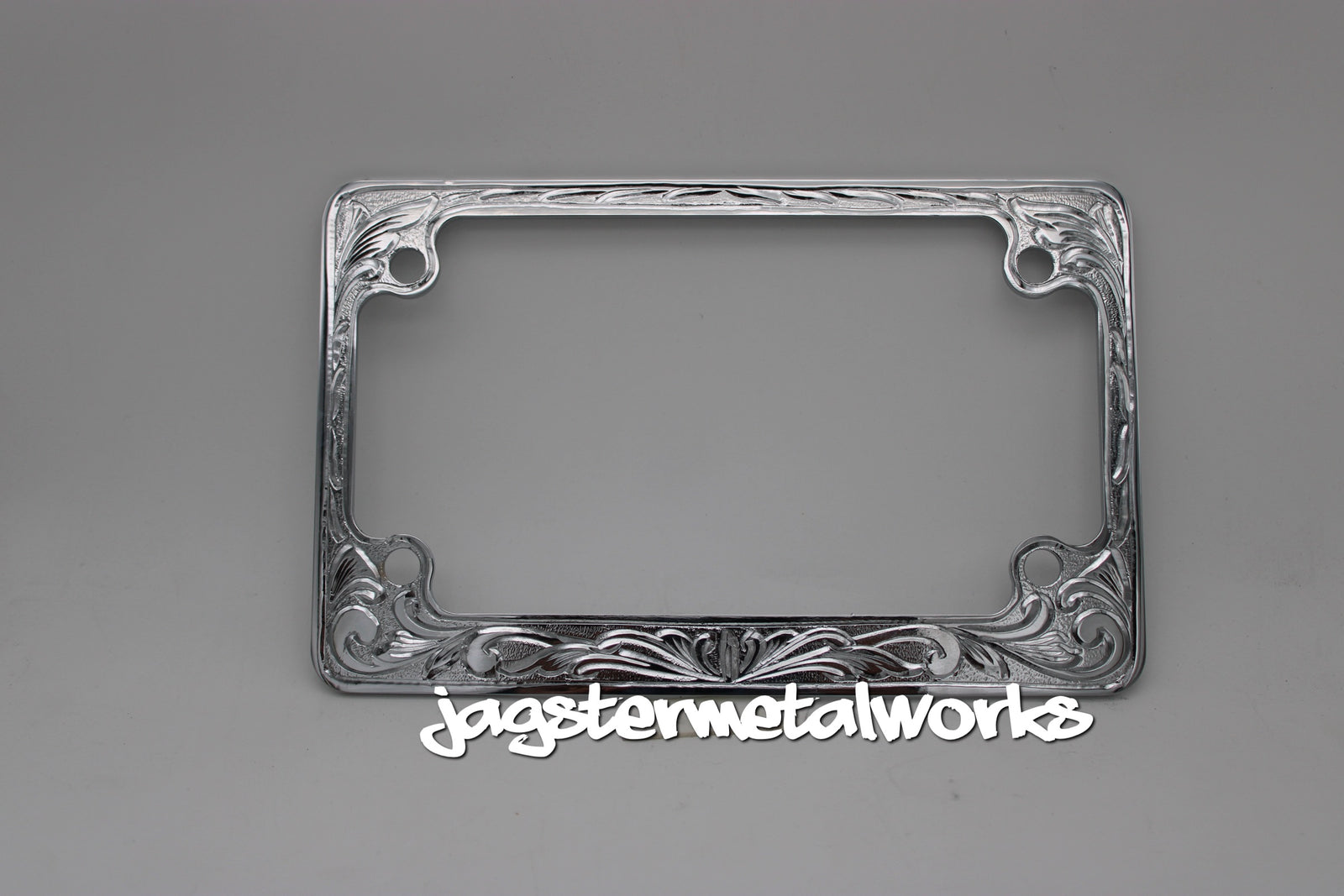 ENGRAVED MOTO LICENSE PLATE FRAME