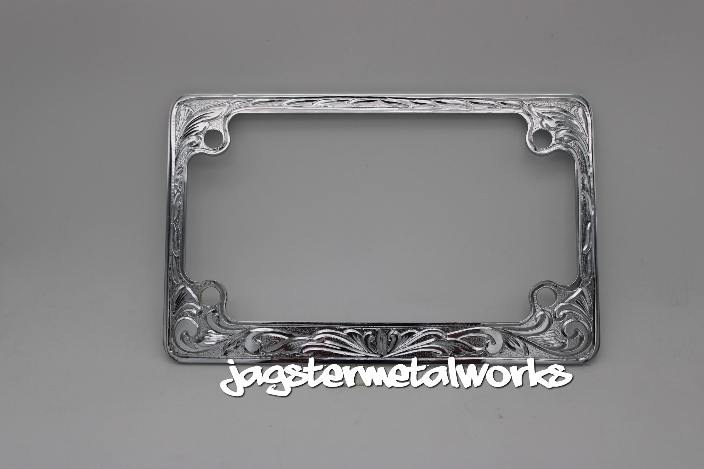 ENGRAVED MOTO LICENSE PLATE FRAME