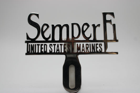 SIMPERFI UNITED STATES MARINE LICENSE PLATE TOPPER