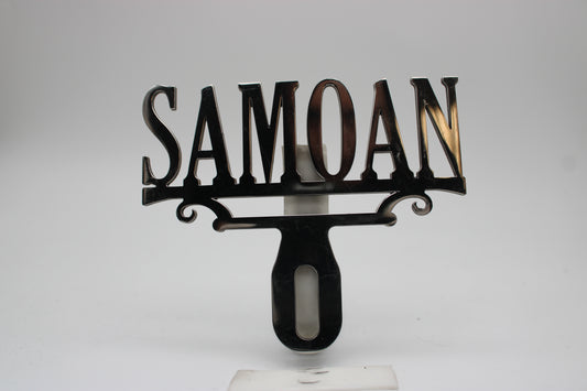SAMOAN LICENSE PLATE TOPPER