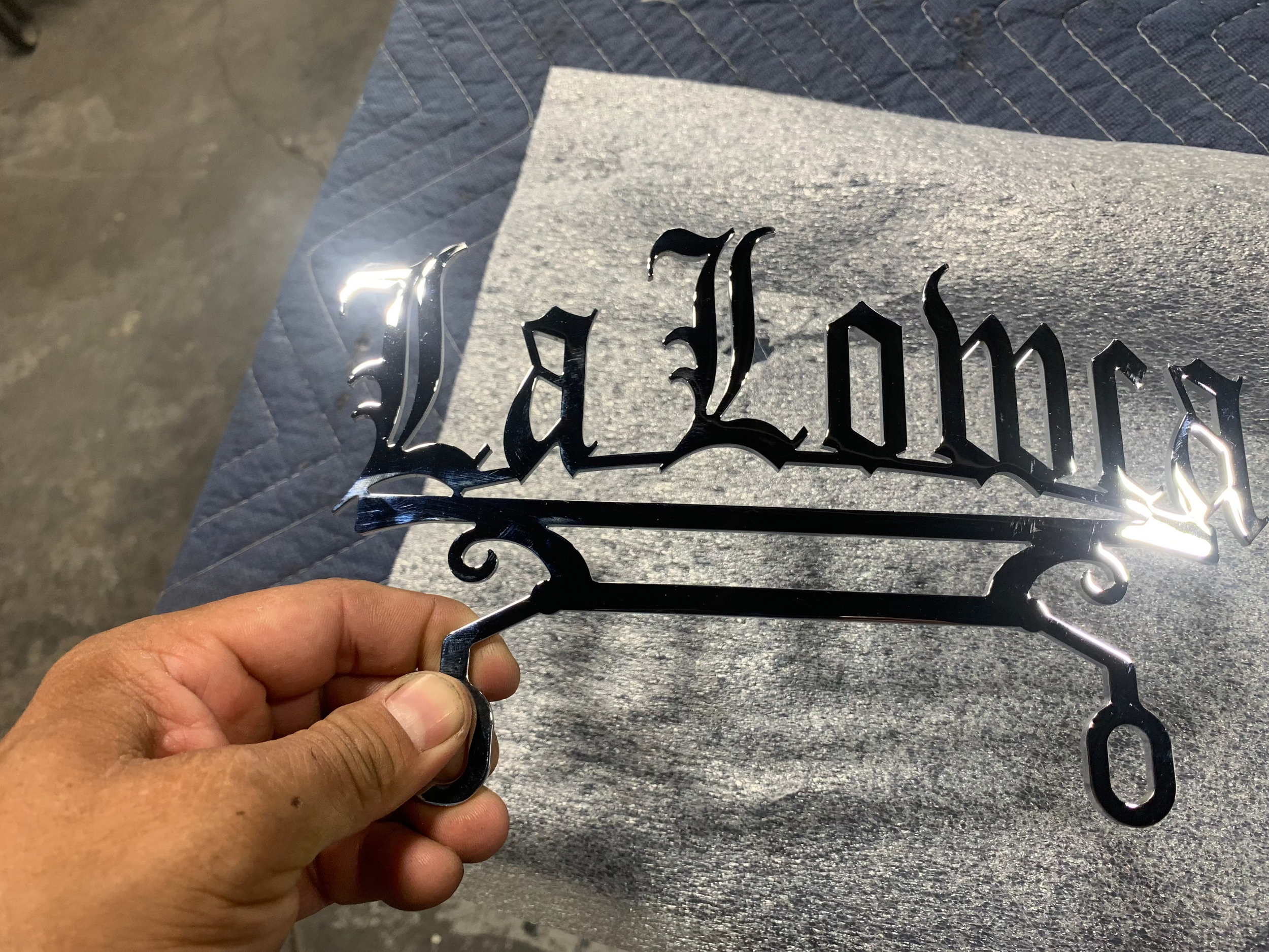 CUSTOM BIKE PLAQUE