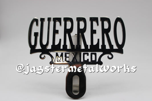 GUERRERO LICENSE PLATE TOPPER