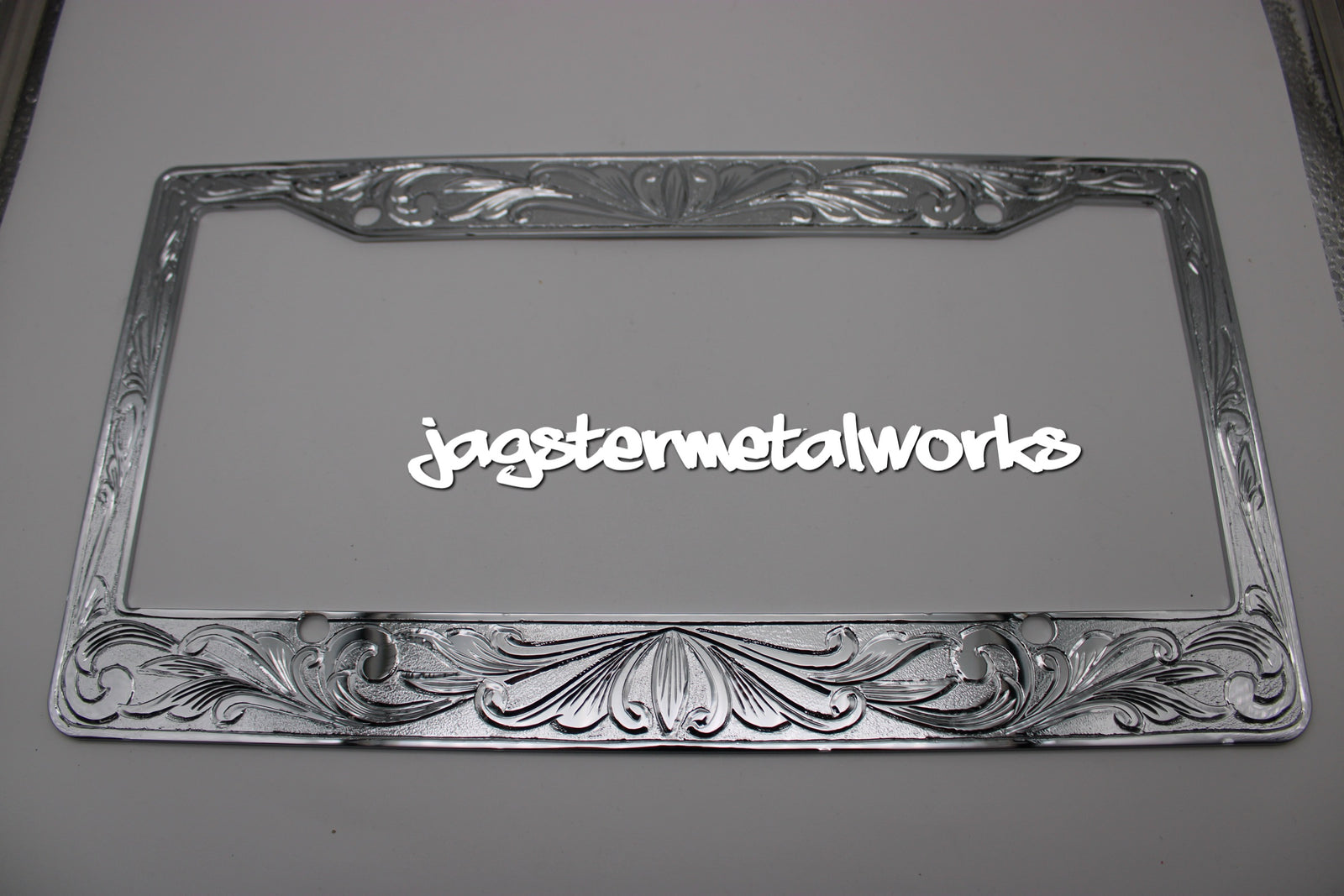 Chrome & Engraved License Plate