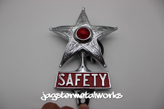 Red Engraved safety Star