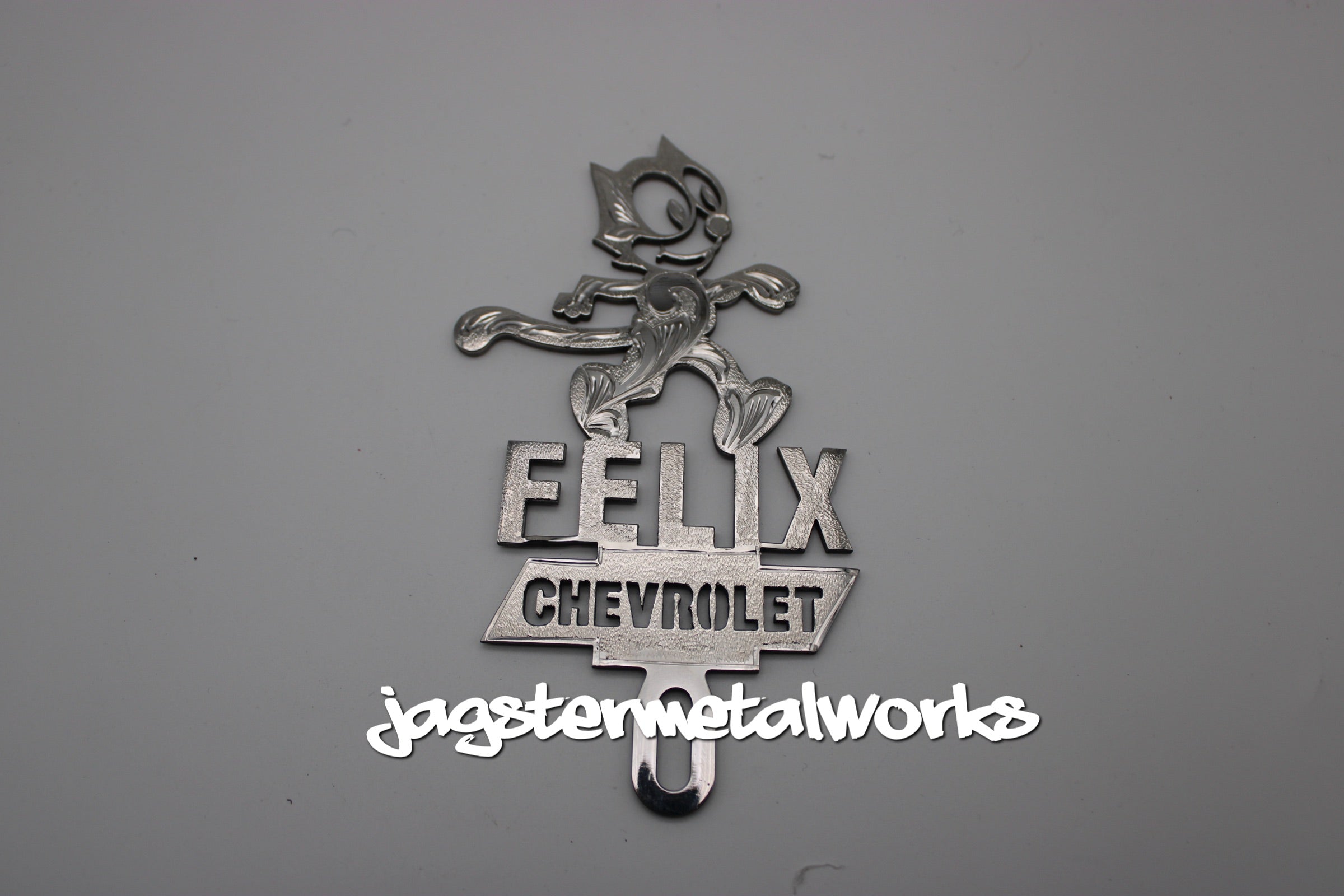 FELIX THE CAT ENGRAVED LICENSE PLATE TOPPER